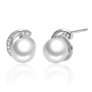 (afbeelding voor) Pandora Style Parel Oorknopjes - SCE021