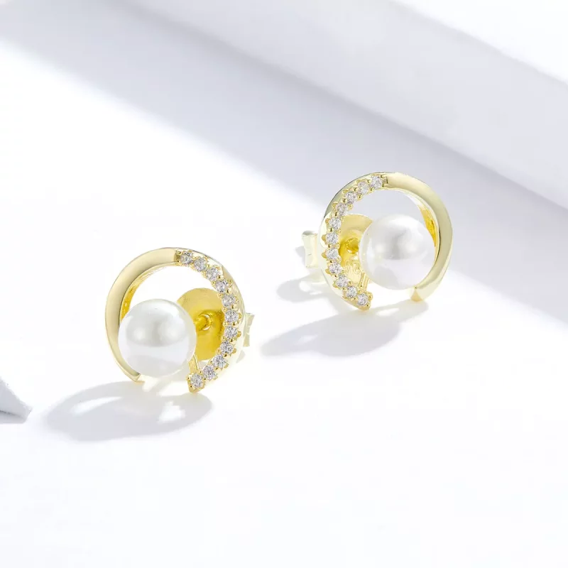 (afbeelding voor) Pandora Style Parel Oorknopjes - SCE802 - Bekijken 2