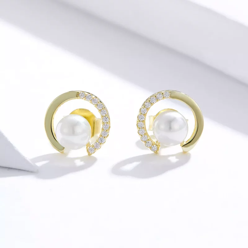 (afbeelding voor) Pandora Style Parel Oorknopjes - SCE802 - Bekijken 4