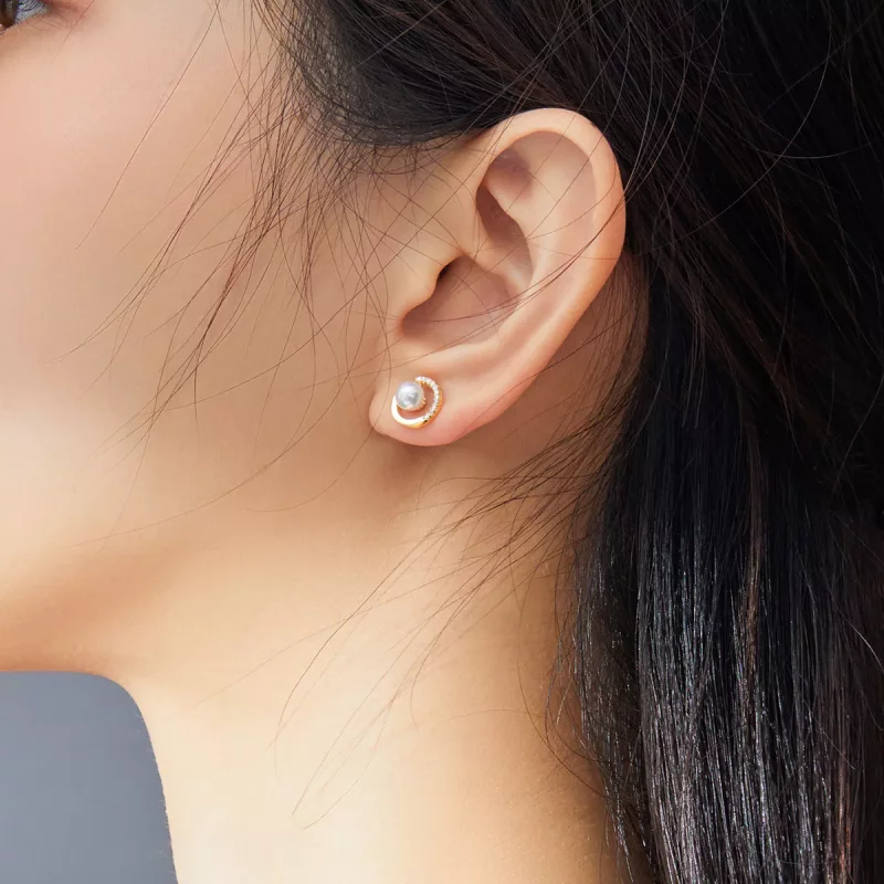 (afbeelding voor) Pandora Style Parel Oorknopjes - SCE802 - Bekijken 6