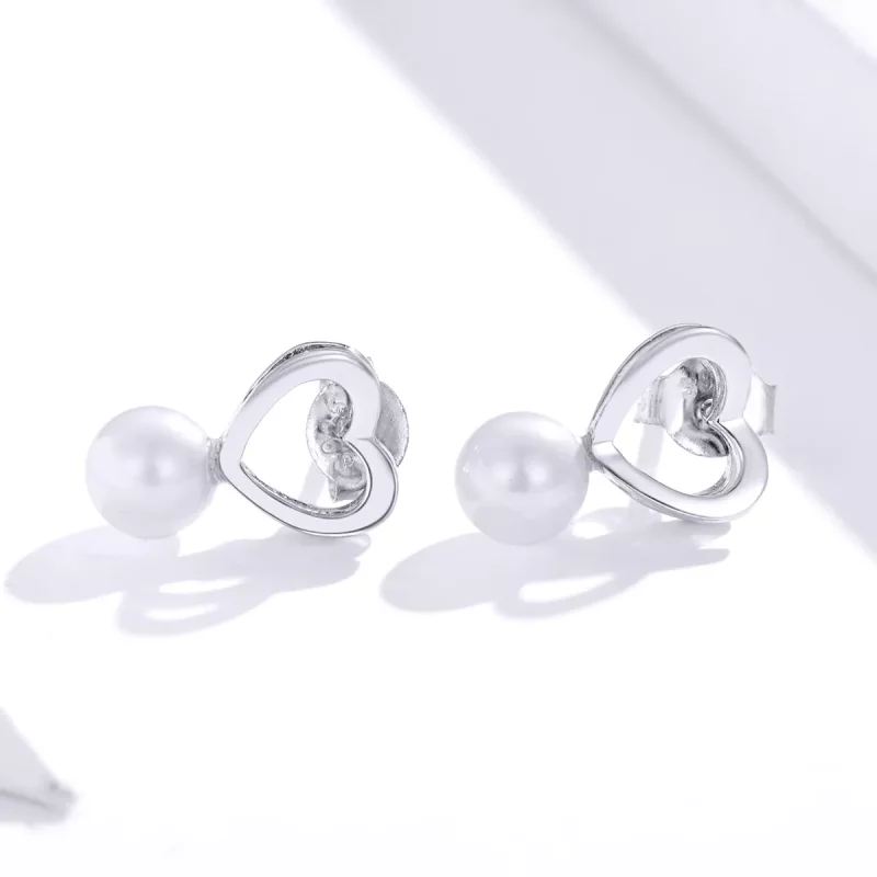 (afbeelding voor) Pandora Style Pareldruppel Oorknopjes - SCE869 - Bekijken 2