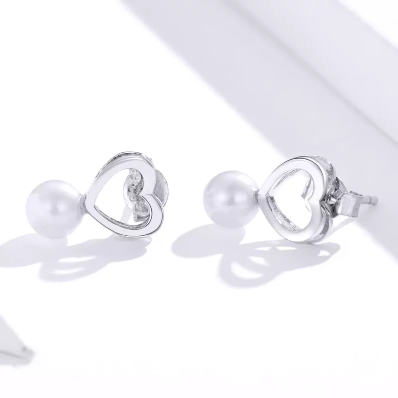 (afbeelding voor) Pandora Style Pareldruppel Oorknopjes - SCE869 - Bekijken 3