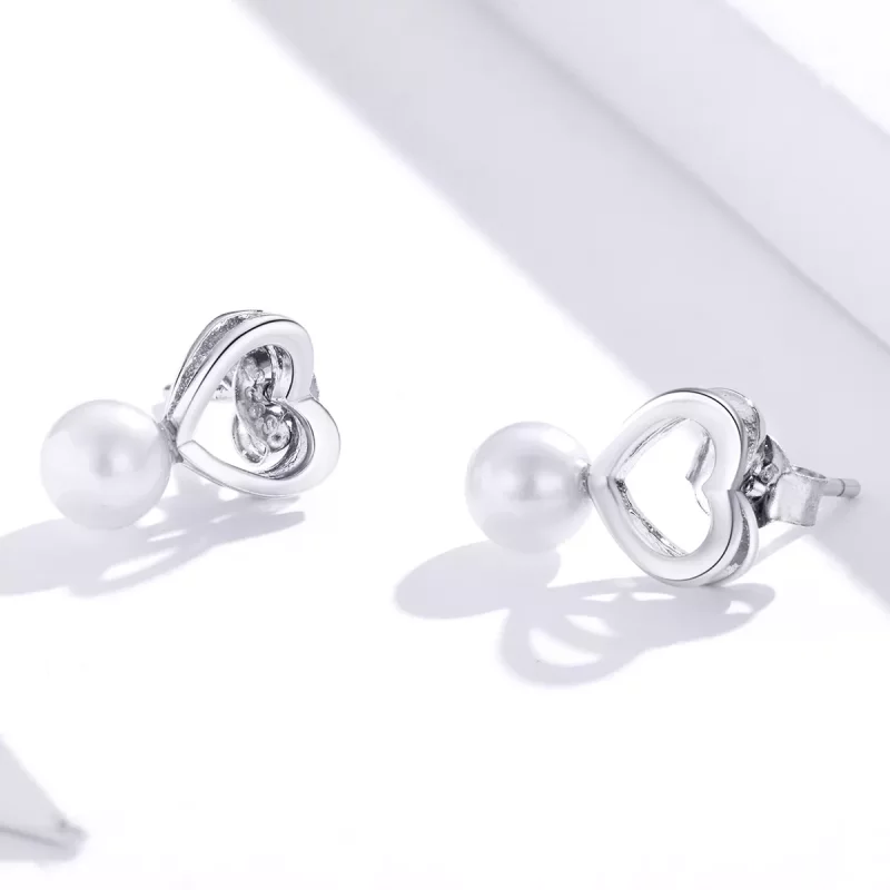 (afbeelding voor) Pandora Style Pareldruppel Oorknopjes - SCE869 - Bekijken 4