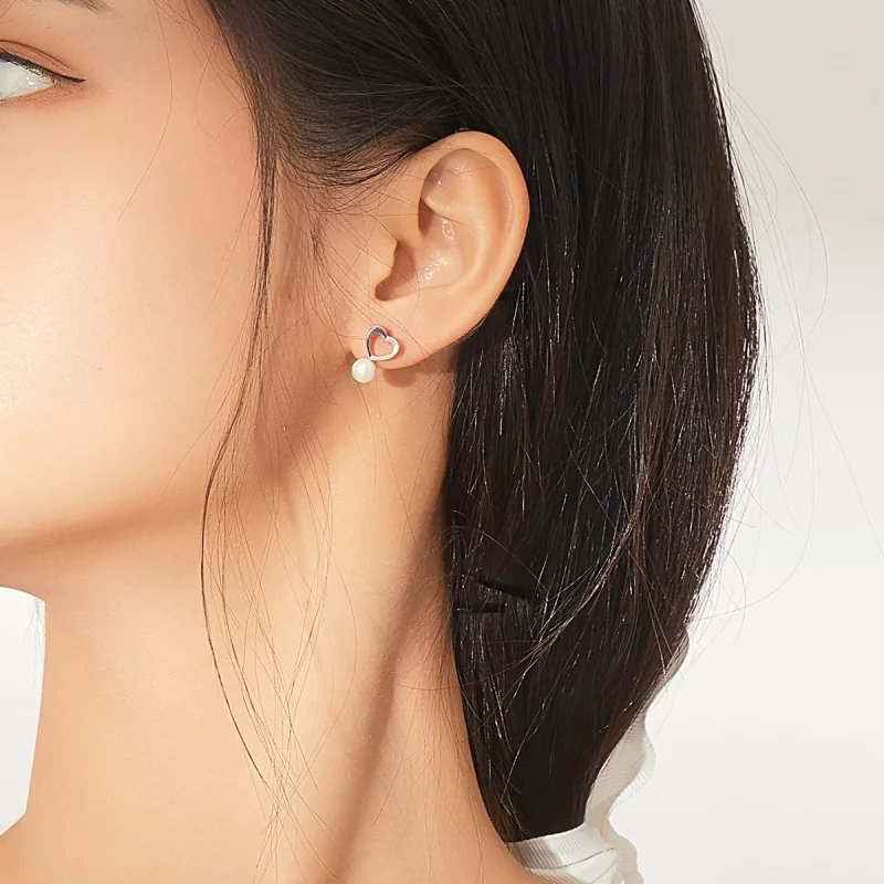 (afbeelding voor) Pandora Style Pareldruppel Oorknopjes - SCE869 - Bekijken 7