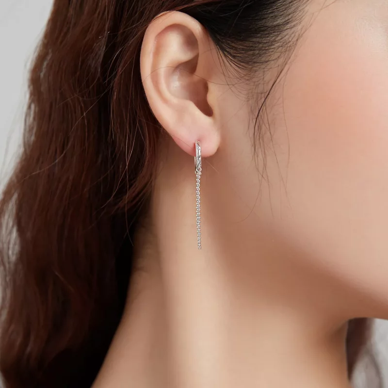 (afbeelding voor) Pandora Style Parelketting Oorhangers - SCE1121 - Bekijken 6