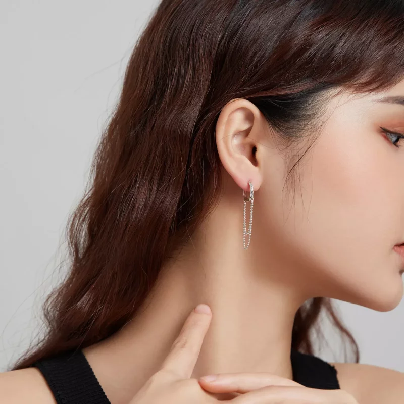 (afbeelding voor) Pandora Style Parelketting Oorhangers - SCE1121 - Bekijken 7