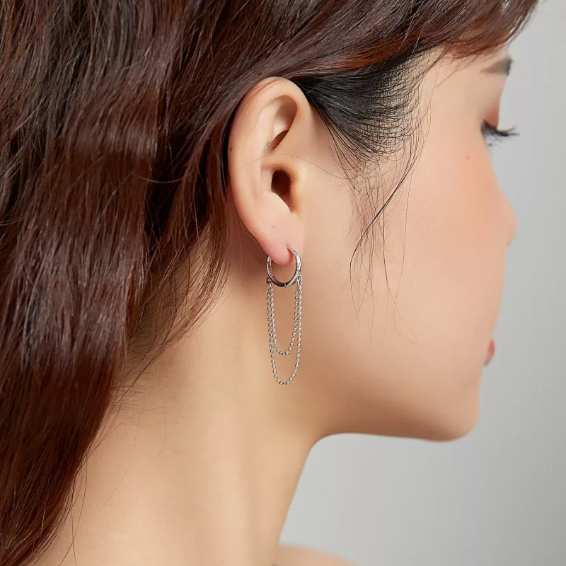 (afbeelding voor) Pandora Style Parelketting Oorhangers - SCE1121 - Bekijken 8