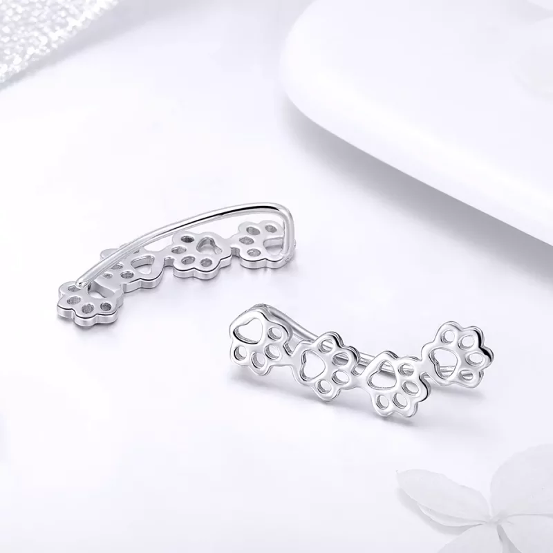 (afbeelding voor) Pandora Style Pootpad Oorknopjes - SCE430 - Bekijken 2
