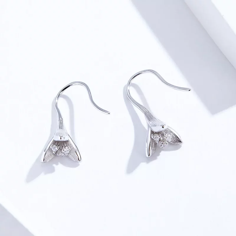 (afbeelding voor) Pandora Style Poëtische bloemen Oorhangers - SCE820 - Bekijken 2