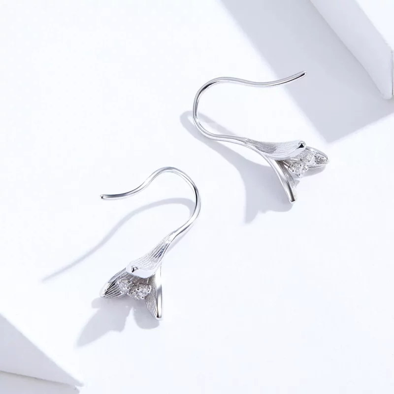 (afbeelding voor) Pandora Style Poëtische bloemen Oorhangers - SCE820 - Bekijken 3