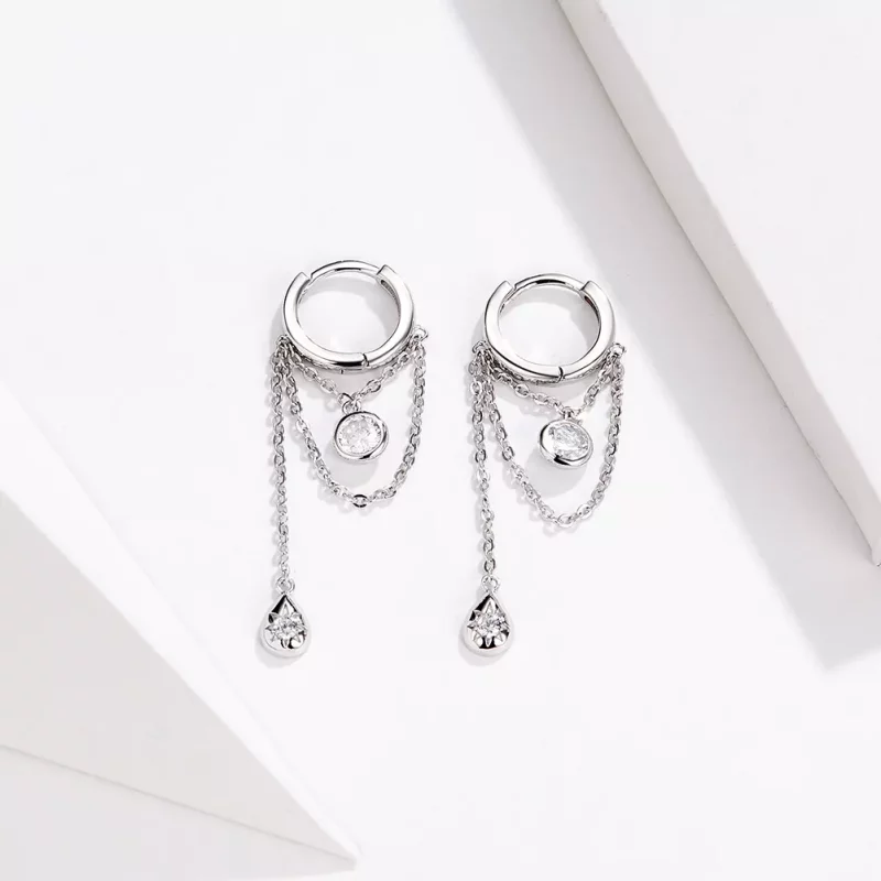 (afbeelding voor) Pandora Style Puberteit Oorhangers - SCE638 - Bekijken 2