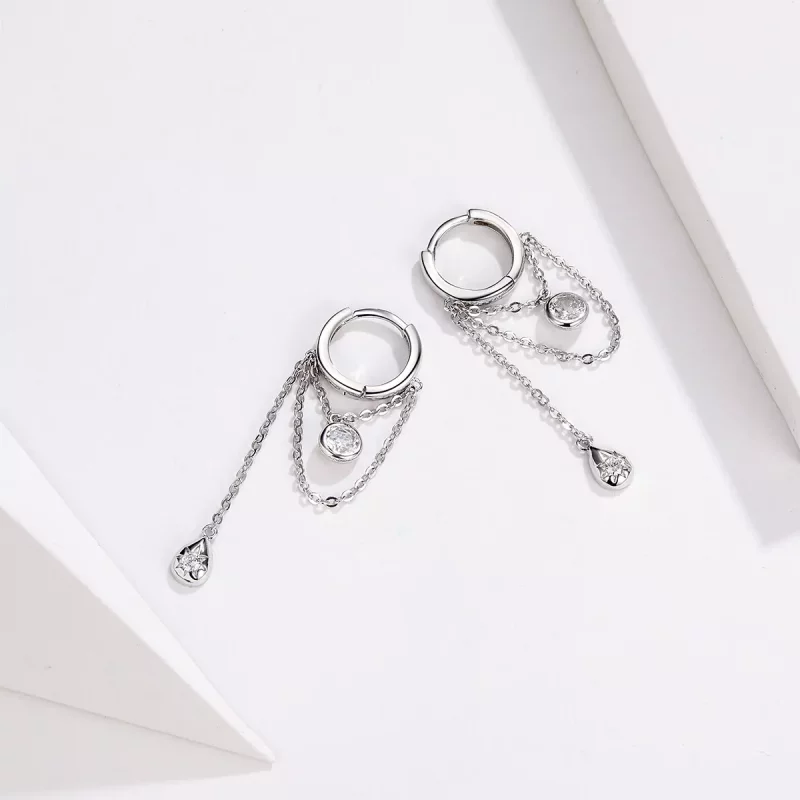 (afbeelding voor) Pandora Style Puberteit Oorhangers - SCE638 - Bekijken 4