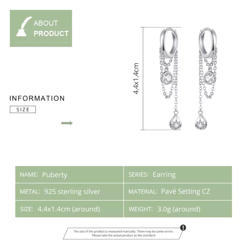 (afbeelding voor) Pandora Style Puberteit Oorhangers - SCE638 - Bekijken 7