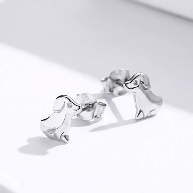 (afbeelding voor) Pandora Style puppy Oorknopjes - SCE584-Q - Bekijken 2