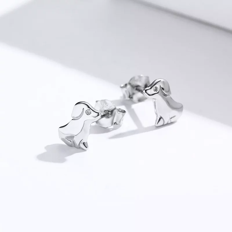 (afbeelding voor) Pandora Style puppy Oorknopjes - SCE584-Q - Bekijken 4