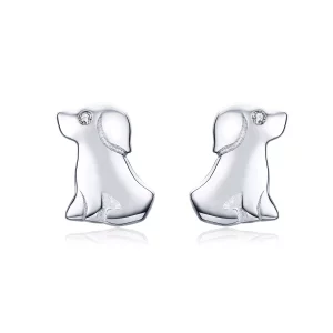 (afbeelding voor) Pandora Style puppy Oorknopjes - SCE584-Q