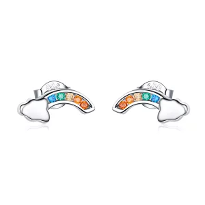 Pandora Style Regenboogbrug Oorknopjes - SCE500 (afbeelding voor) Pandora Style Regenboogbrug Oorknopjes - SCE500