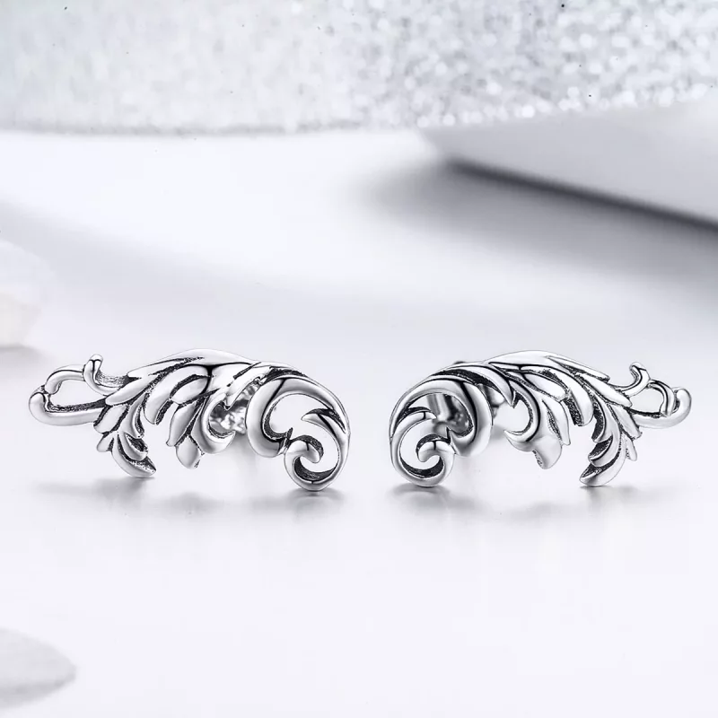(afbeelding voor) Pandora Style Retro Europese bloem Oorknopjes - SCE580 - Bekijken 3