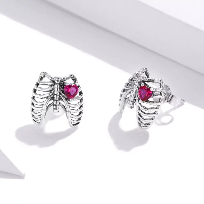 (afbeelding voor) Pandora Style Ribben Oorknopjes - SCE970 - Bekijken 2