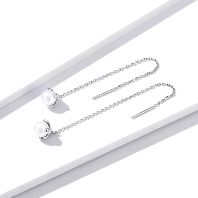 (afbeelding voor) Pandora Style Rijg pure bloemen Oorhangers - BSE373 - Bekijken 3