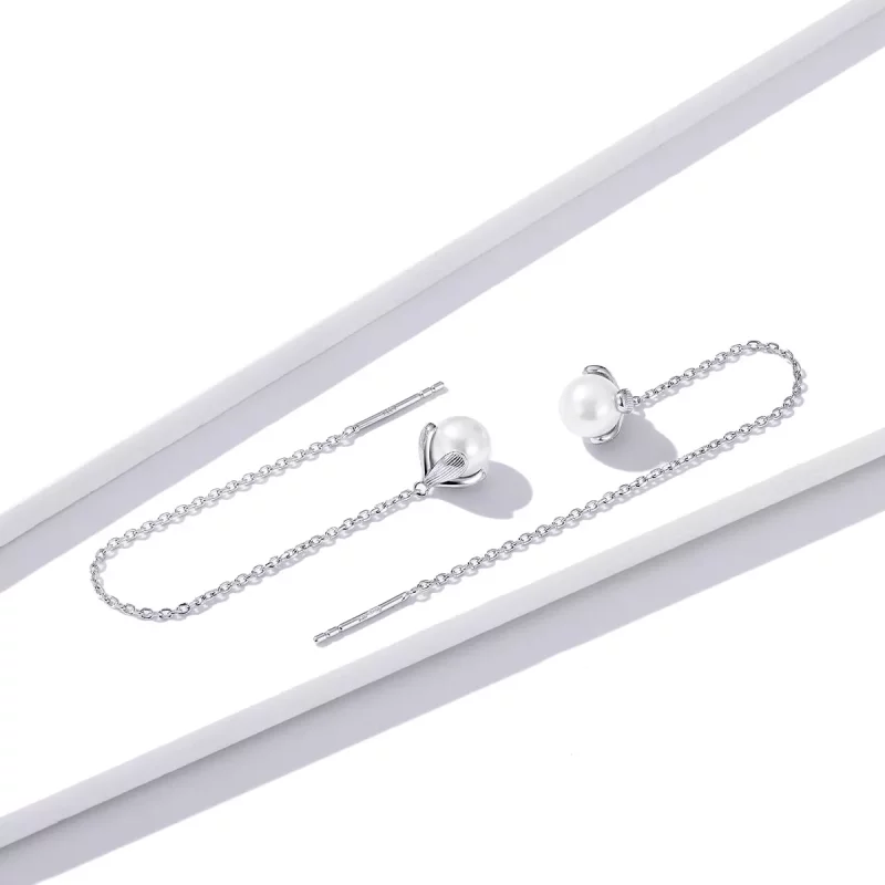 (afbeelding voor) Pandora Style Rijg pure bloemen Oorhangers - BSE373 - Bekijken 4