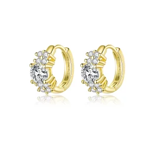 Pandora Style Romantische glans Oorringen - SCE485-B (afbeelding voor) Pandora Style Romantische glans Oorringen - SCE485-B