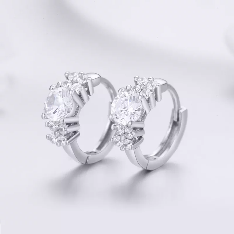 (afbeelding voor) Pandora Style Romantische glans Oorringen - SCE485 - Bekijken 2