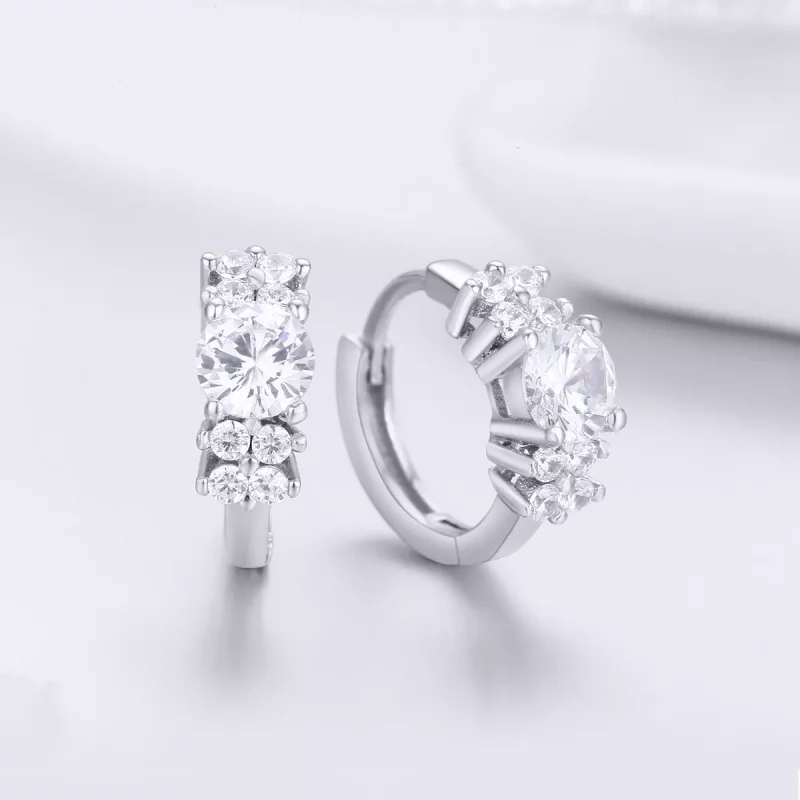 (afbeelding voor) Pandora Style Romantische glans Oorringen - SCE485 - Bekijken 3