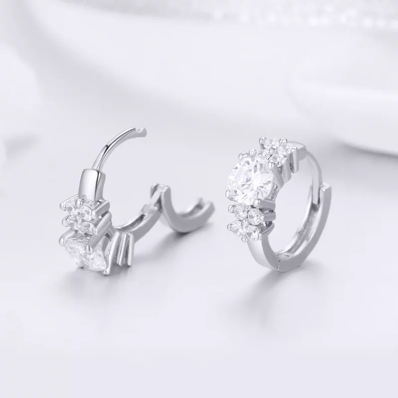 (afbeelding voor) Pandora Style Romantische glans Oorringen - SCE485 - Bekijken 4