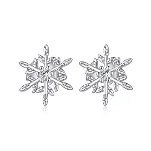 (afbeelding voor) Pandora Style Romantische sneeuwvlokken Oorknopjes - BSE424
