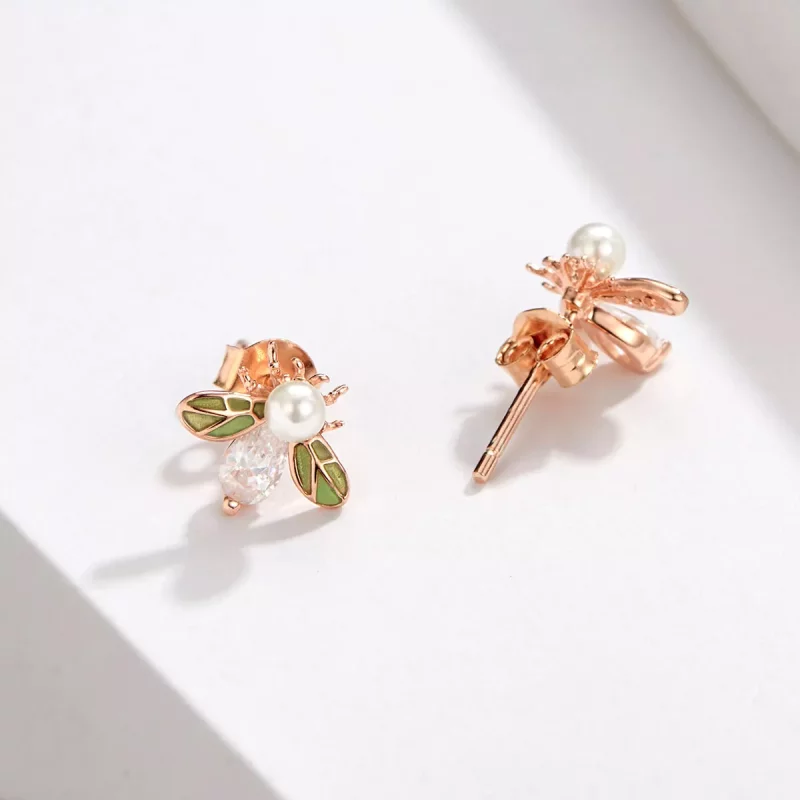 (afbeelding voor) Pandora Style Rose Bij Oorknopjes - SCE643 - Bekijken 5