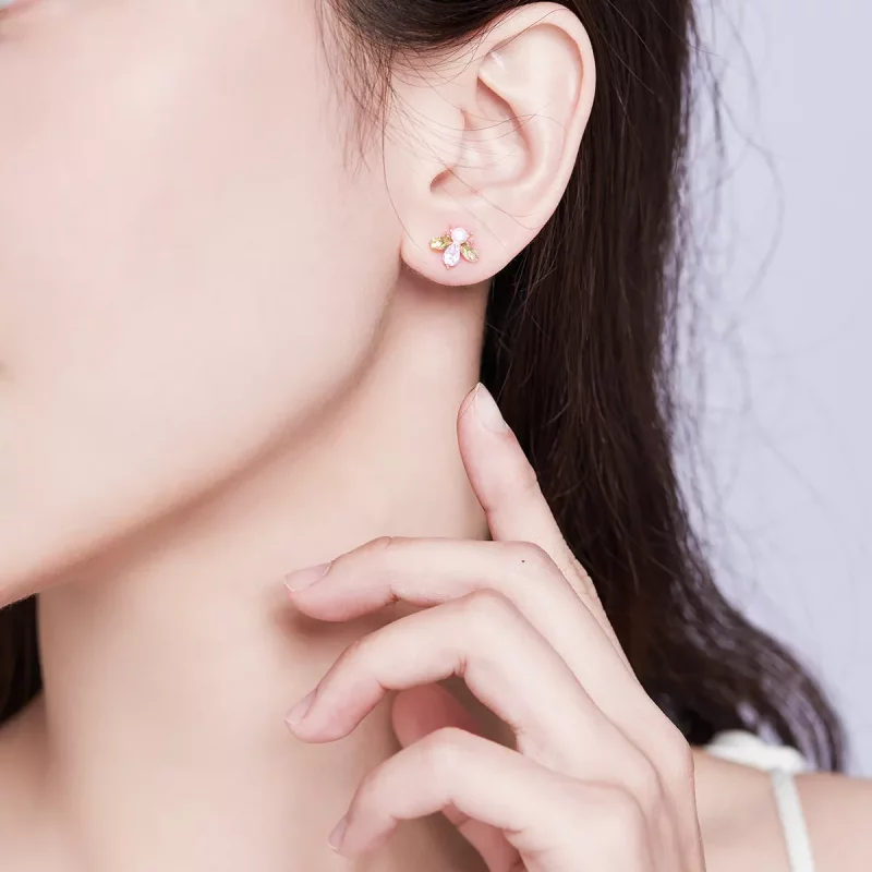 (afbeelding voor) Pandora Style Rose Bij Oorknopjes - SCE643 - Bekijken 7