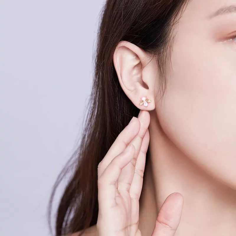 (afbeelding voor) Pandora Style Rose Bij Oorknopjes - SCE643 - Bekijken 8