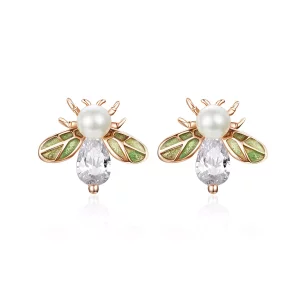 (afbeelding voor) Pandora Style Rose Bij Oorknopjes - SCE643