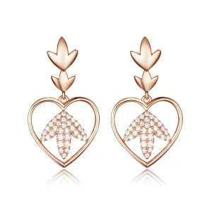 (afbeelding voor) Pandora Style Rose De Liefde van de herfst Oorhangers - SCE557