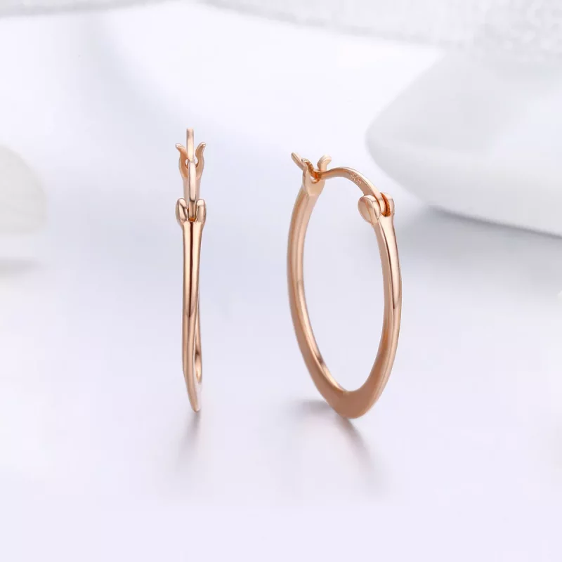 (afbeelding voor) Pandora Style Rose Eenvoudig Oorringen - SCE478 - Bekijken 3