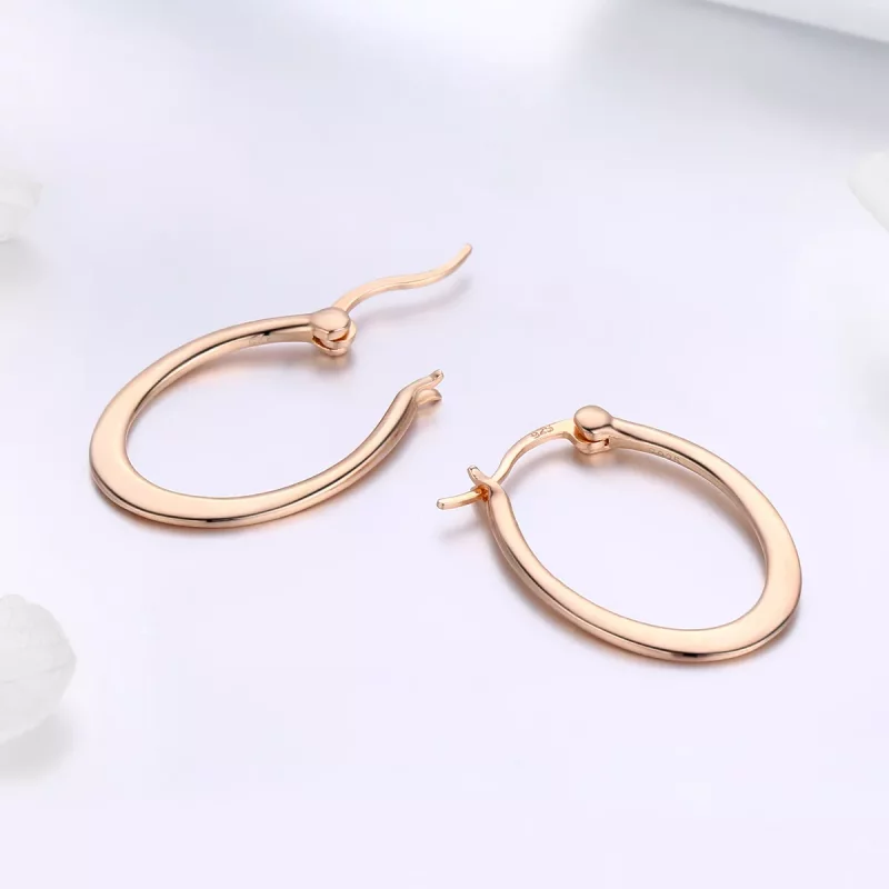 (afbeelding voor) Pandora Style Rose Eenvoudig Oorringen - SCE478 - Bekijken 4