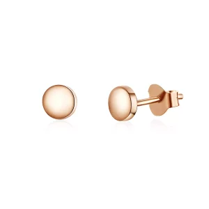 (afbeelding voor) Pandora Style Rose Eenvoudige Boon Oorknopjes - SCE705-C
