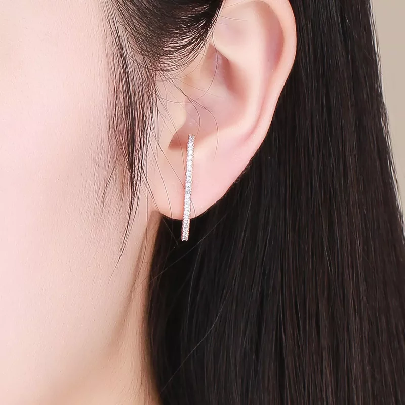 (afbeelding voor) Pandora Style Rose Elegante radialen Oorringen - SCE548 - Bekijken 6