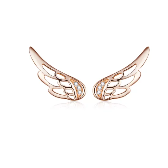 (afbeelding voor) Pandora Style Rose Elfenvleugels Oorknopjes - SCE343-C