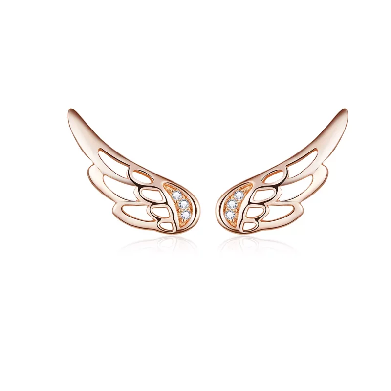 (afbeelding voor) Pandora Style Rose Elfenvleugels Oorknopjes - SCE343-C