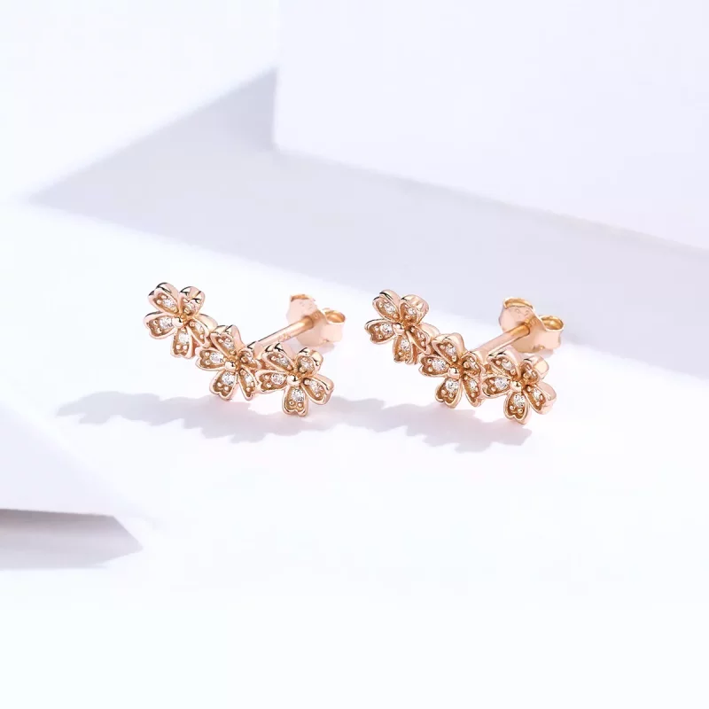 (afbeelding voor) Pandora Style Rose Gecontracteerde Daisy Oorknopjes - SCE419-C - Bekijken 2