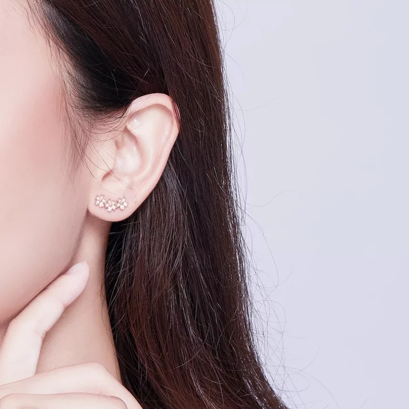 (afbeelding voor) Pandora Style Rose Gecontracteerde Daisy Oorknopjes - SCE419-C - Bekijken 6