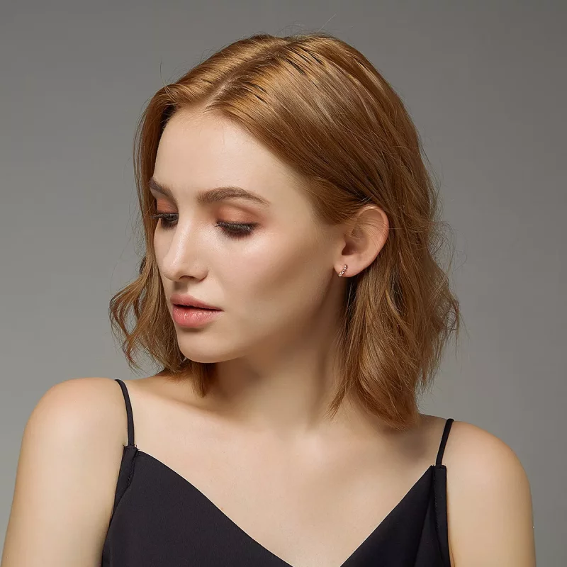 (afbeelding voor) Pandora Style Rose Harten Daten Oorringen - SCE445-C - Bekijken 4