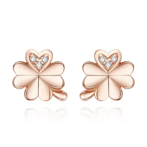 (afbeelding voor) Pandora Style Rose Klaver Oorknopjes - BSE233