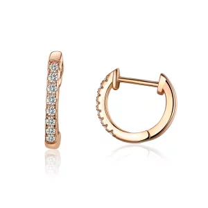 (afbeelding voor) Pandora Style Rose kleine cirkel Oorringen - SCE498-C