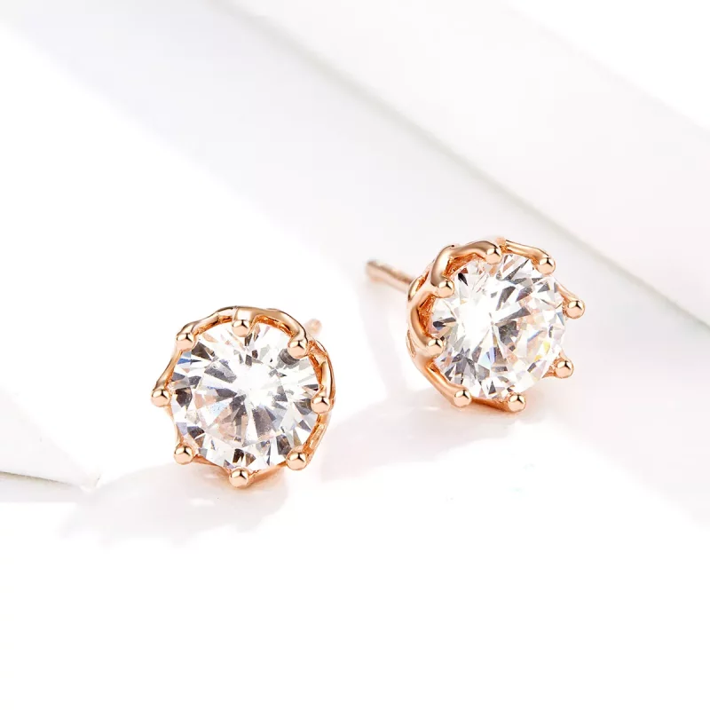 (afbeelding voor) Pandora Style Rose Licht Oorknopjes - SCE499-C - Bekijken 2