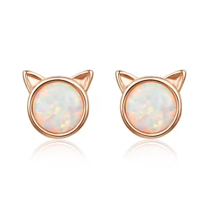 (afbeelding voor) Pandora Style Rose Miauw ster Oorknopjes - SCE538