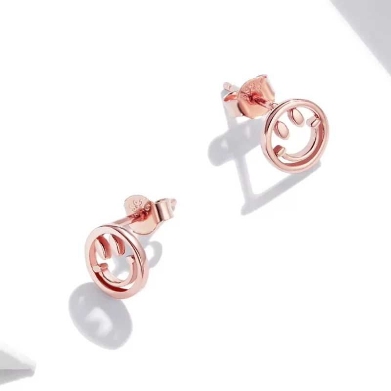 (afbeelding voor) Pandora Style Rose Mooie smiley Oorknopjes - SCE1106 - Bekijken 4