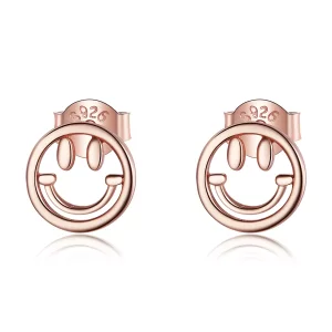 (afbeelding voor) Pandora Style Rose Mooie smiley Oorknopjes - SCE1106